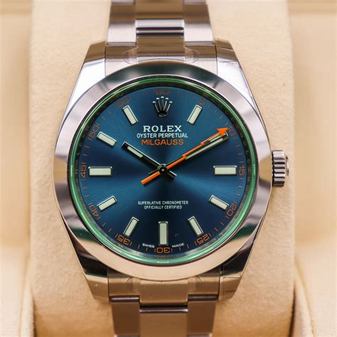 rolex milgauss gv z-blue|rolex milgauss z blue review.